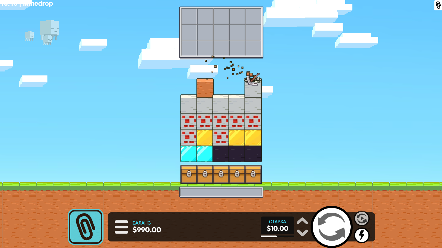 Геймплей Mine Drop